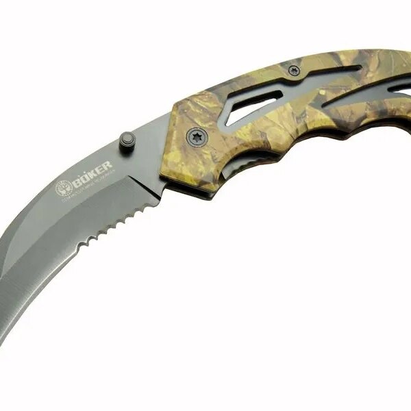 Böker 2-6 Karambit Outdoor Çakı 19 cm - Plastik Kamuflaj Saplı