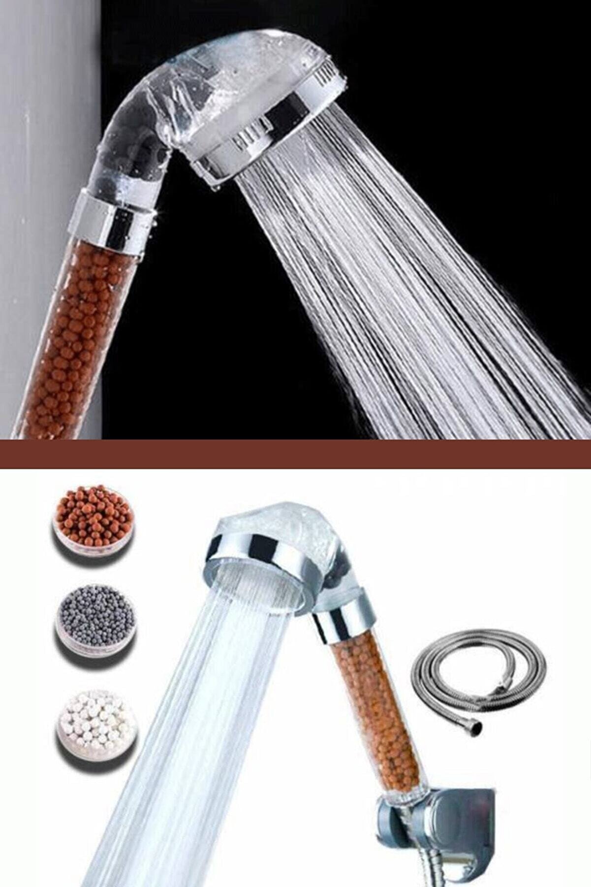 Boncuklu Su Tasarruflu Kireç Önleyici Duş Başlığı - Görsel 3