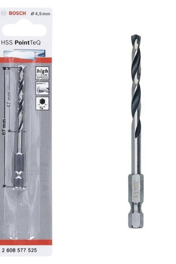Point TeQ Altıgen Şaftlı Hss Matkap Ucu 4,5 mm