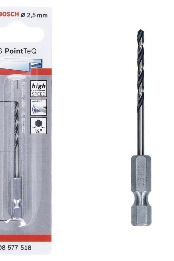Pointteq Altıgen Şaftlı Hss Matkap Ucu 2,5 mm