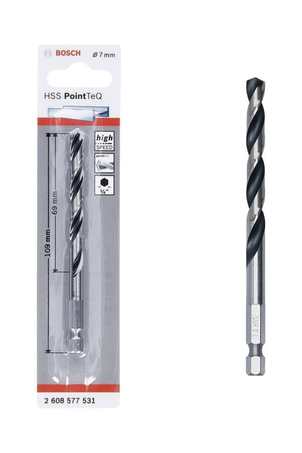 Pointteq Altıgen Şaftlı Hss Matkap Ucu 7 mm
