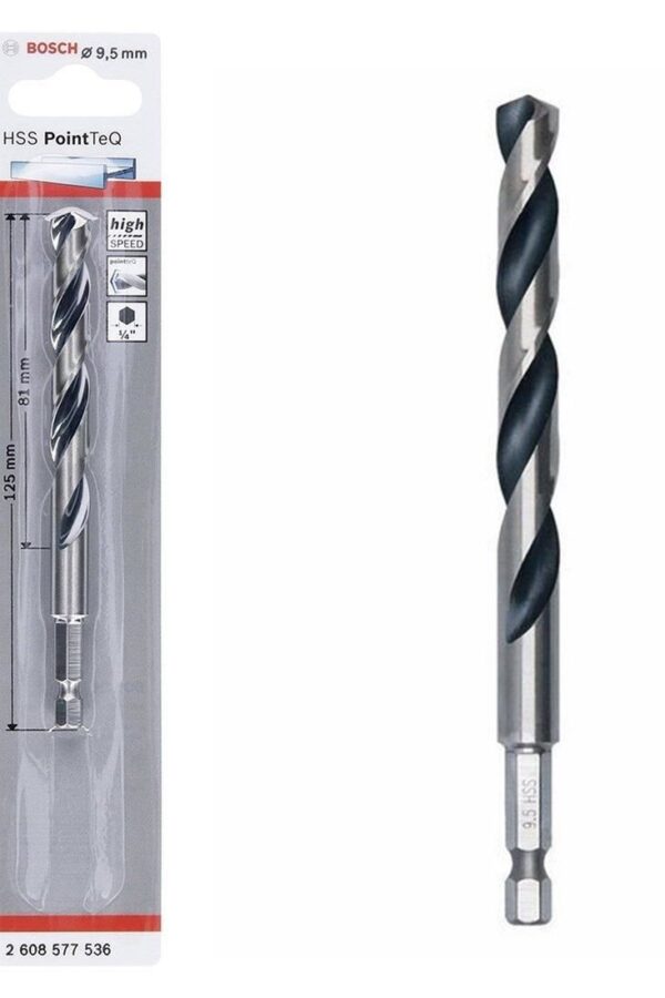 Pointteq Altıgen Şaftlı Hss Matkap Ucu 9,5 mm