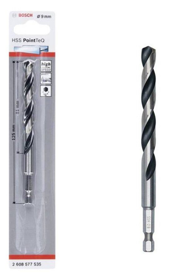 Pointteq Altıgen Şaftlı Hss Matkap Ucu 9 mm