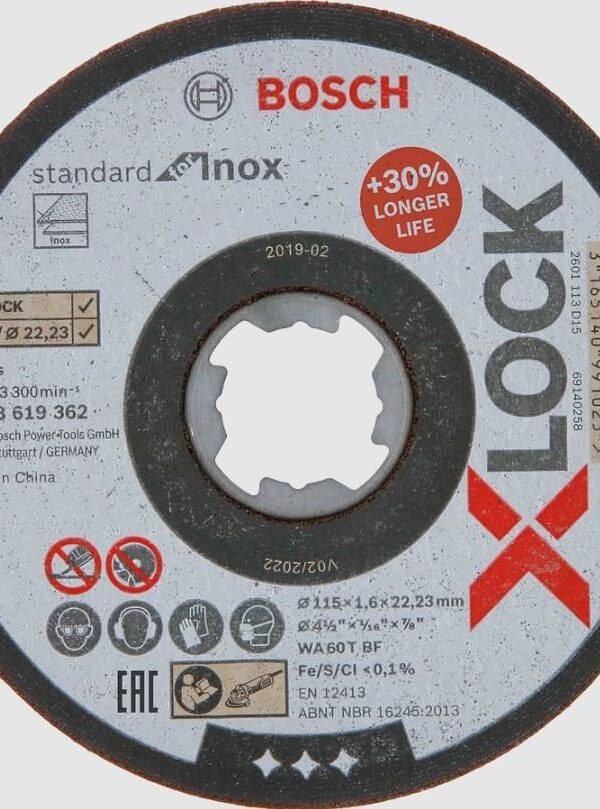 Xlk İnox Kesici 115X1X22,23 mm