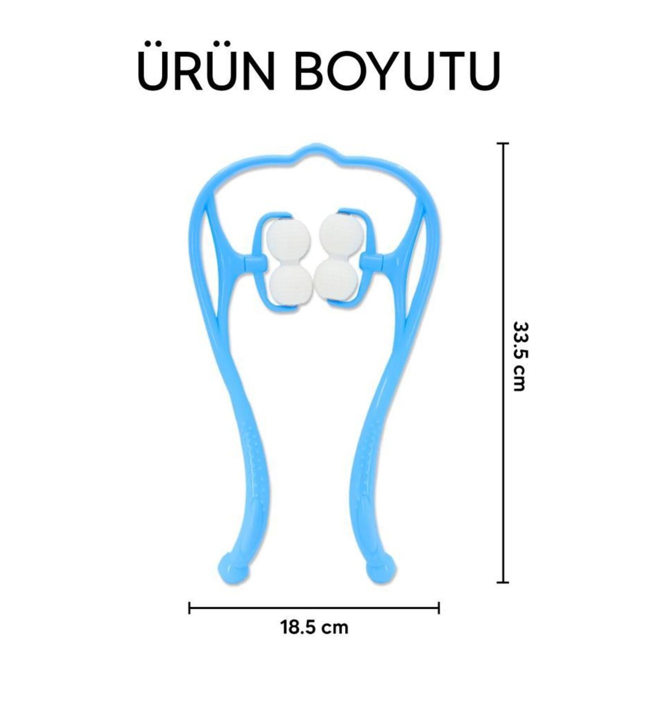 Boyun Bacak Ayak Bel Masaj Aleti Çok Fonksiyonlu Manuel 4 Tekerlekli - Mi - Görsel 3