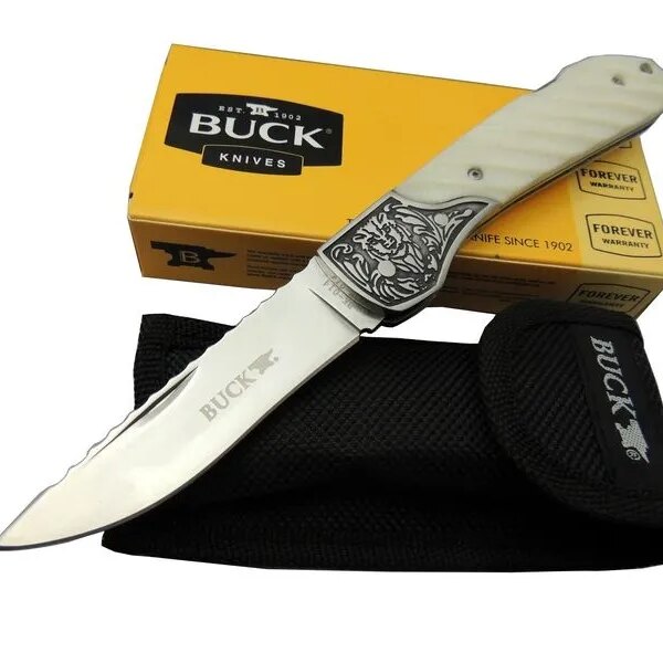 Buck Knives BK-014WY Kamp Çakı 20 cm - Kılıflı, Kutulu
