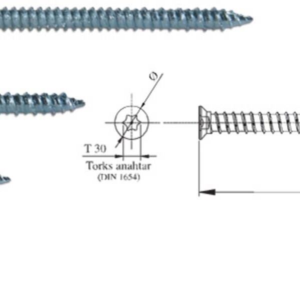Buldex Vida 7,5X100 Dubelsiz Vida 10 cm 10 Adet