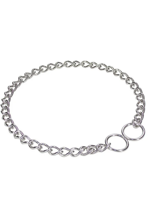 Eğitim Serisi Boğma li Köpek Boyun Tasması - 3,5x55-55cm - Stainless