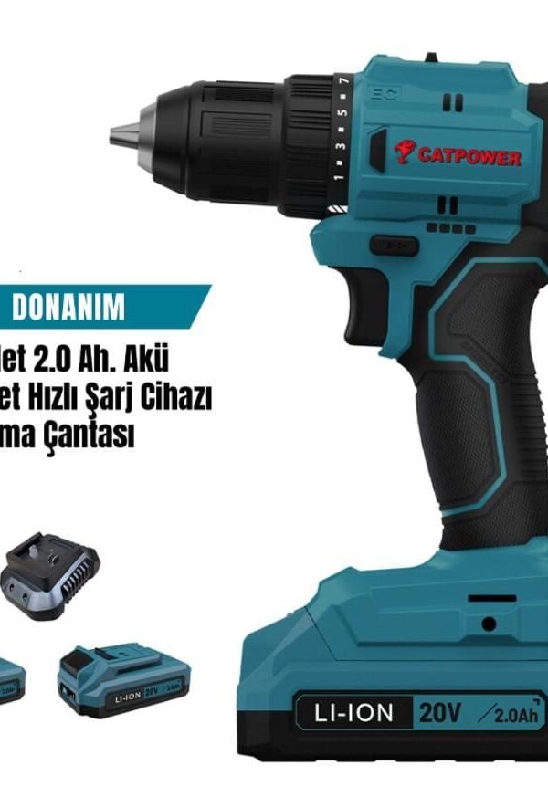 4213 Akülü Vidalama 2,0 Ah Çift Akülü