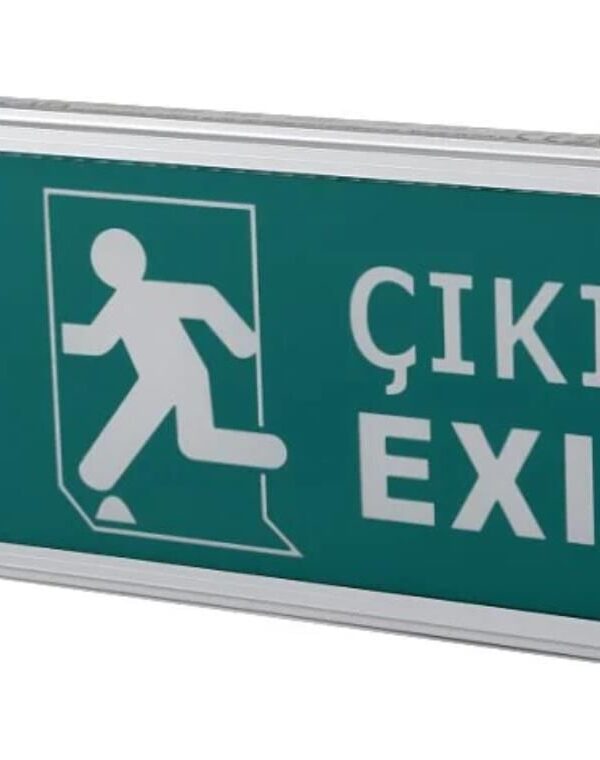 Cata 9167 Ledli Aşağı Ok Exit Çıkış Armatürü 3 Saat Akülü