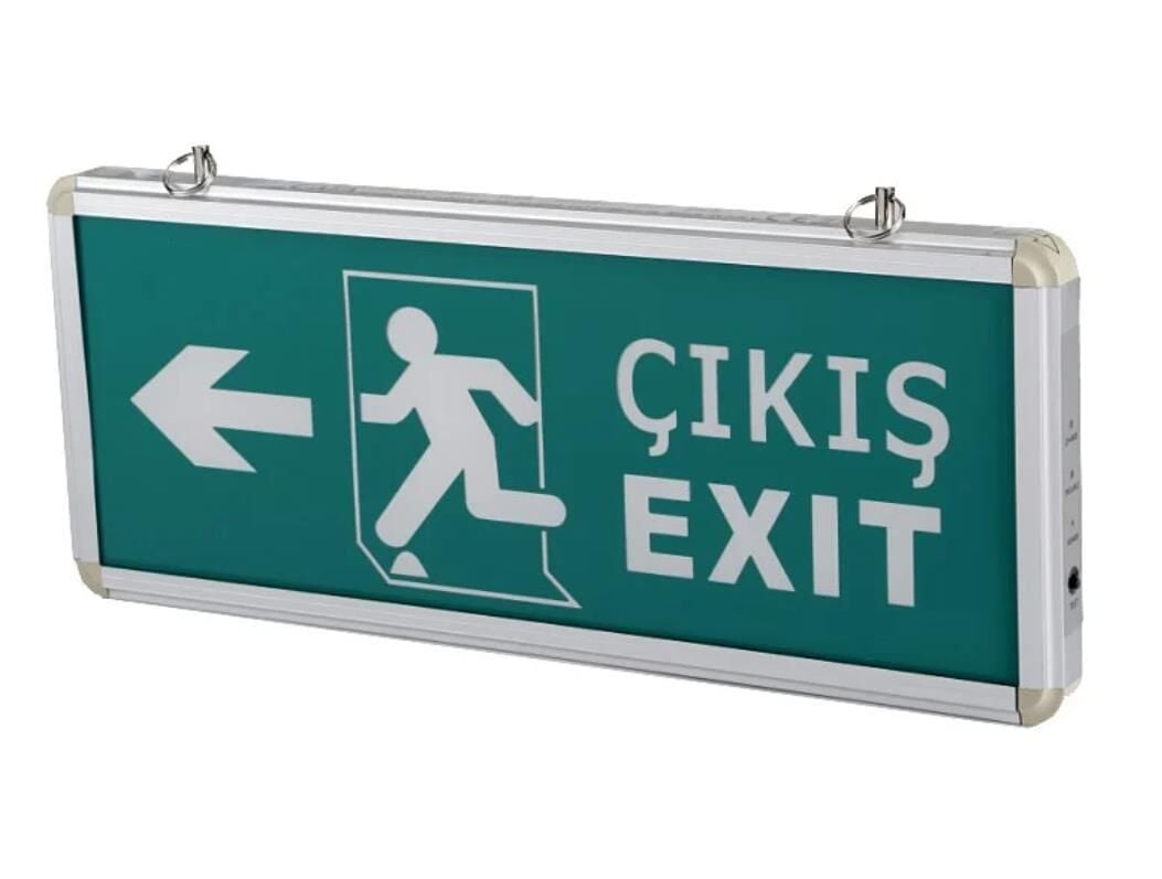 Cata 9170 Ledli Exit Çıkış Armatürü 3 Saat Akülü
