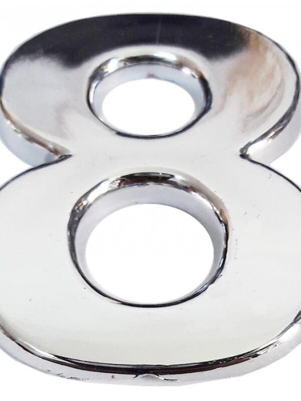 Cemax Krom Yapışkanlı 8 Rakamı 5 cm