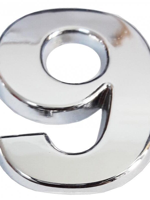 Cemax Krom Yapışkanlı 9 Rakamı 5 cm