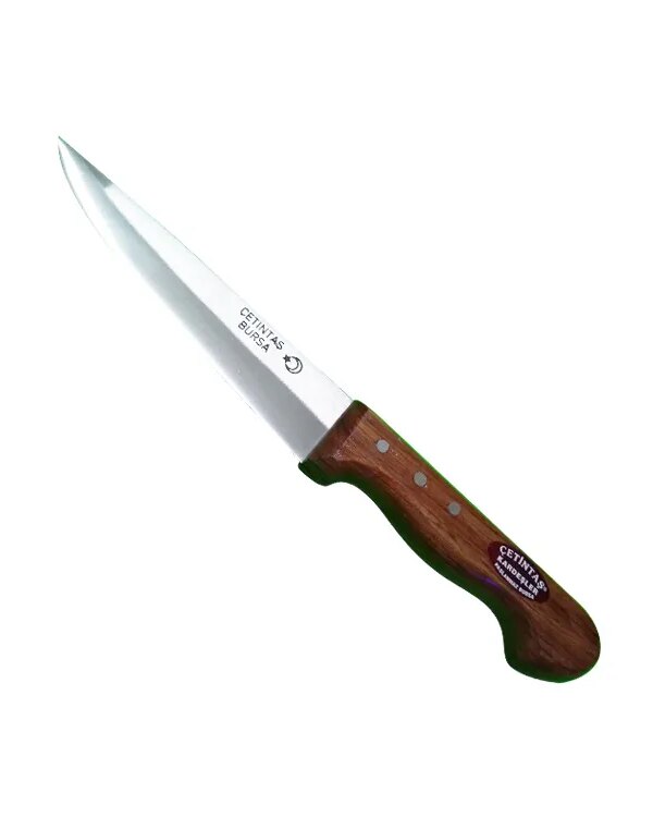 Çetintaş Bursa Kurban ve Kasap Bıçağı No:1, 14 cm, Ahşap  Sap