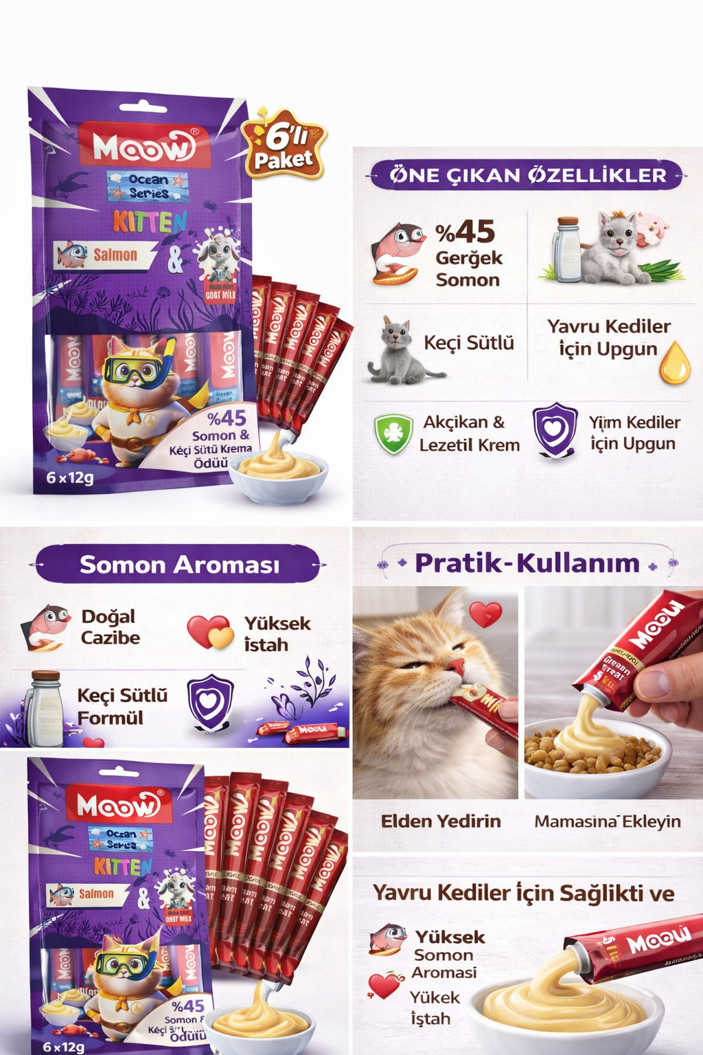 Somonlu Keçi Sütlü Yru Kedi a Ödülü 6x12g - Görsel 2