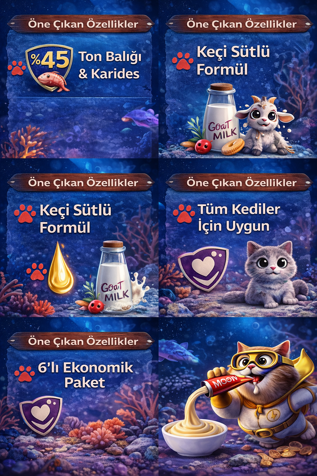 Ton lı Karidesli Keçi Sütlü Kedi a Ödülü 6x12g - Görsel 2