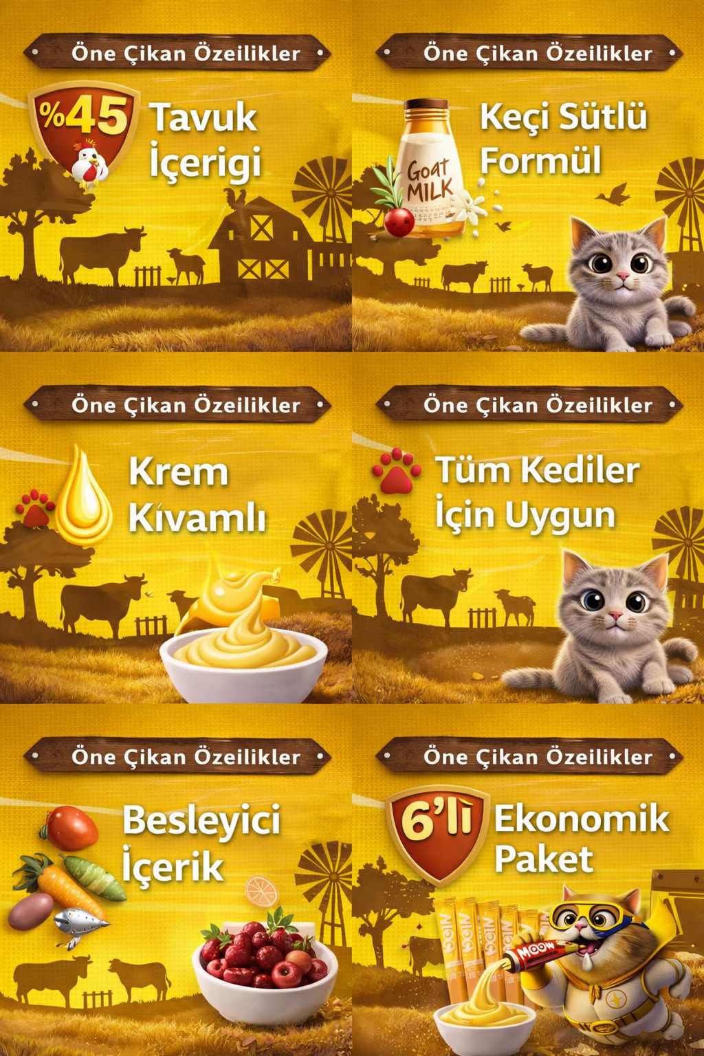 Tuklu Keçi Sütlü Kedi a Ödülü 6x12g - Görsel 2