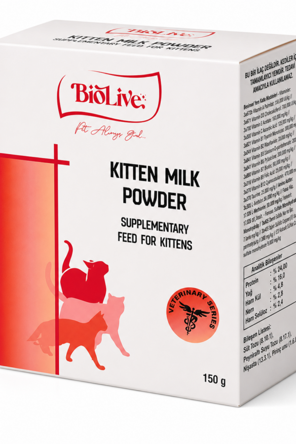 Biolive Yru Kedileri İçin Süt Tozu 150 gr