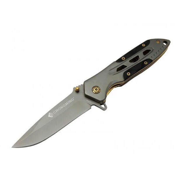 Chongming CM84 Çakı Titanyum Gold 20 cm Manuel, Kemerlikli