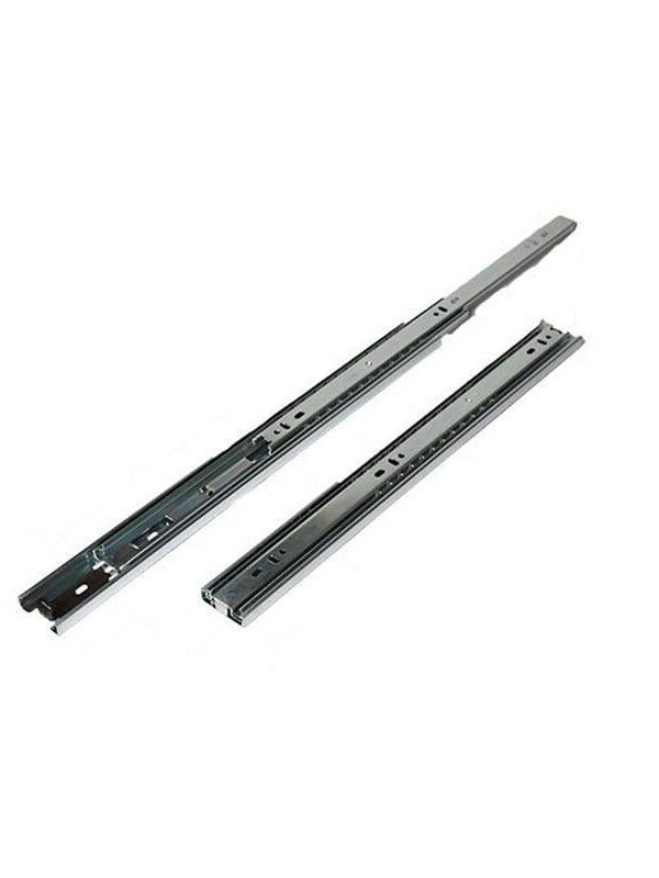 Çift Açılır 45 mm Teleskopik Bilyeli Çekmece Rayı 45 Cm