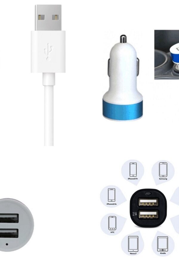 Çift USB Girişli 3.1 Çıkışlı Seyahat Seti roid / Micro Usb