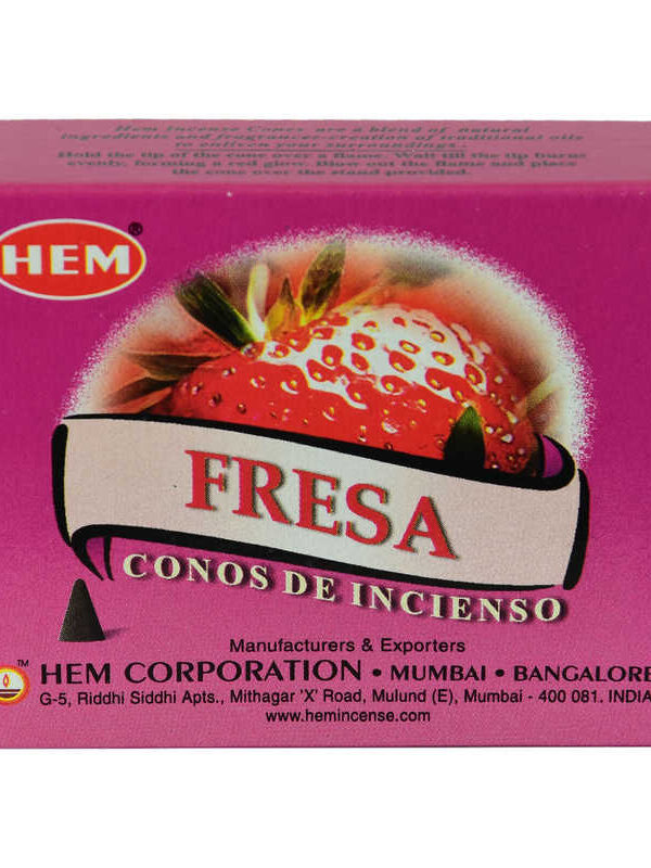 Çilek Kokulu 10 Konik Tütsü - Strawberry