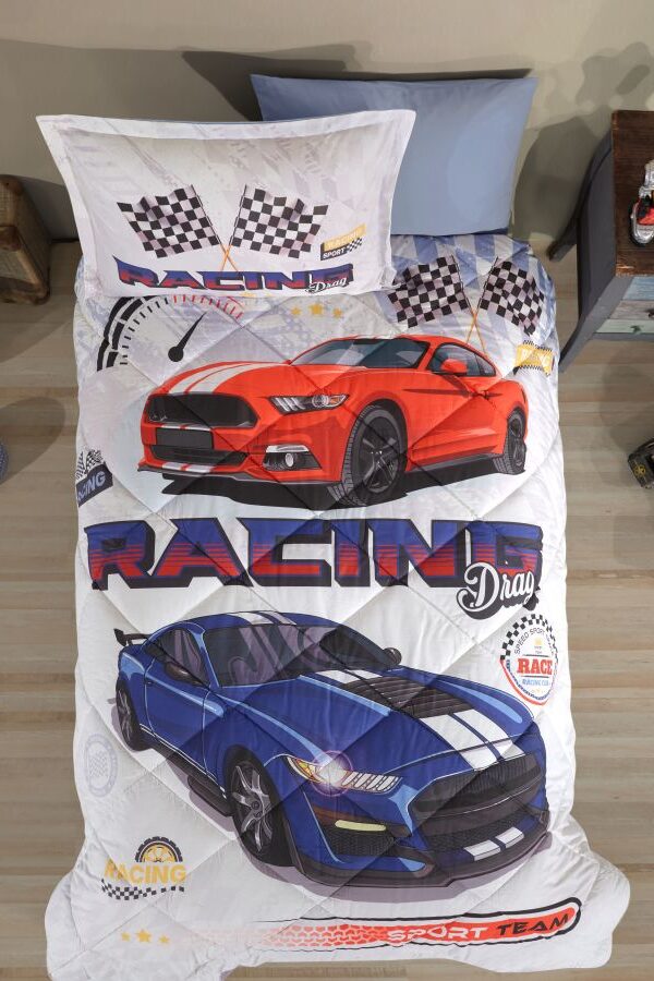 Tek Kişilik Ranforce Genç Desen Yorgan Seti Racing Drag