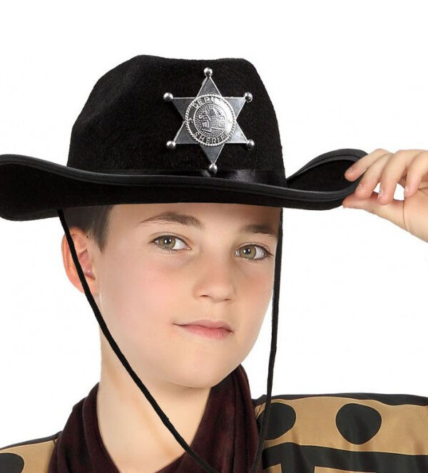 Çuk Kovboy sı Sheriff sı Siyah Renk