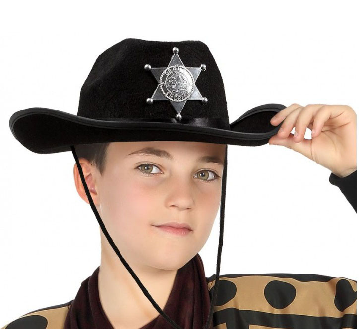 Çuk Kovboy sı Sheriff sı Siyah Renk