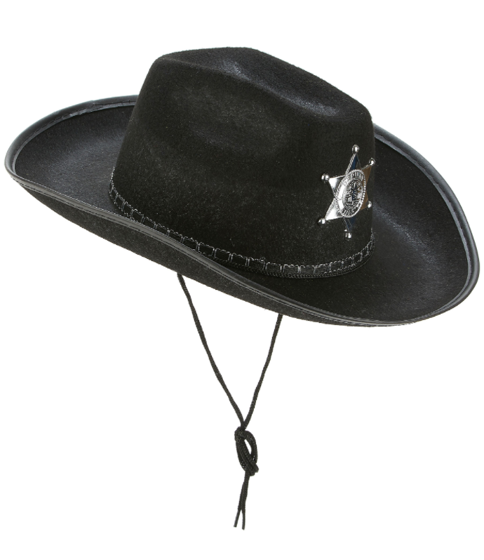 Çuk Kovboy sı Sheriff sı Siyah Renk - Görsel 2