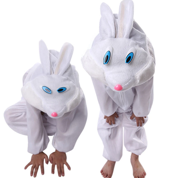 Çuk Tşan Kostümü Beyaz Renk 6-7 Yaş 120 cm