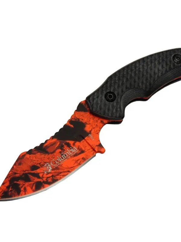 156B Tcu Desenli Kamp Çakı Bıçağı 19 cm - Kılıflı