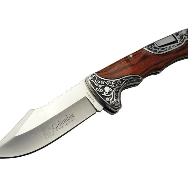 A3157A  / Kamp Çakı 23 cm -  Ağacı İşlemeli Saplı