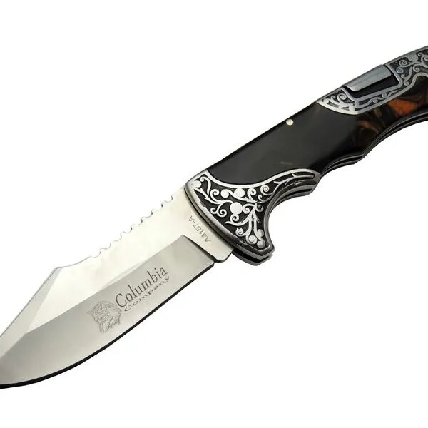 A3157B rengi  / Kamp Çakı 23 cm -  İşlemeli Saplı,