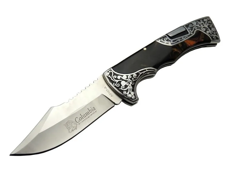 A3157B rengi / Kamp Çakı 23 cm - İşlemeli Saplı,