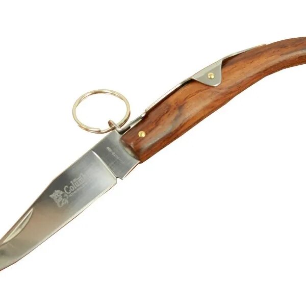 Okapi GC2079B rengi Kamp Çakı 19cm - Manuel, Kemerlikli, Ahşap Sap