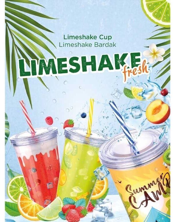 Cool Lime Bardağı - Limeshake Bardak 600 ML