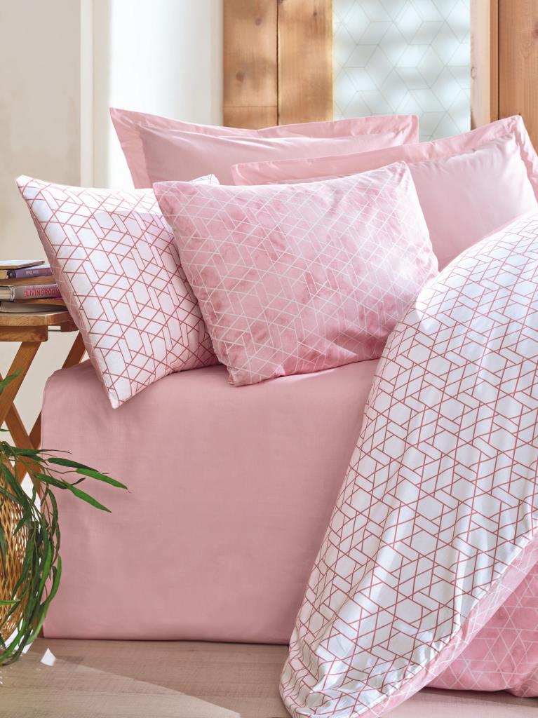 Çift Kişilik Nev Takımı Minimal Pembe - Görsel 2