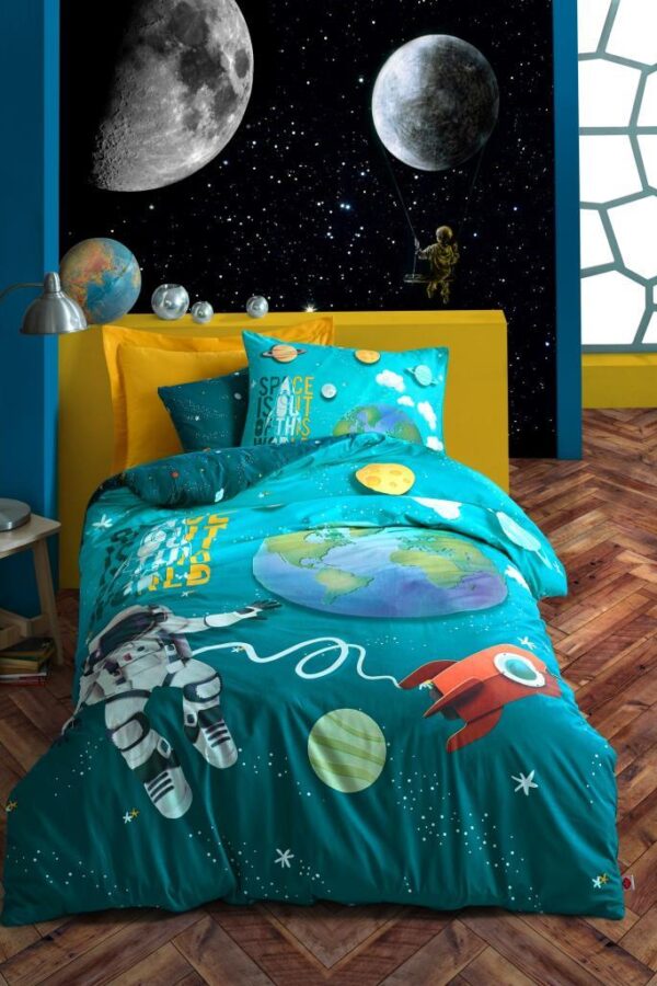 Genç Ranforce Nev Takımı Tek Kişilik Little Astronaut Turkuaz
