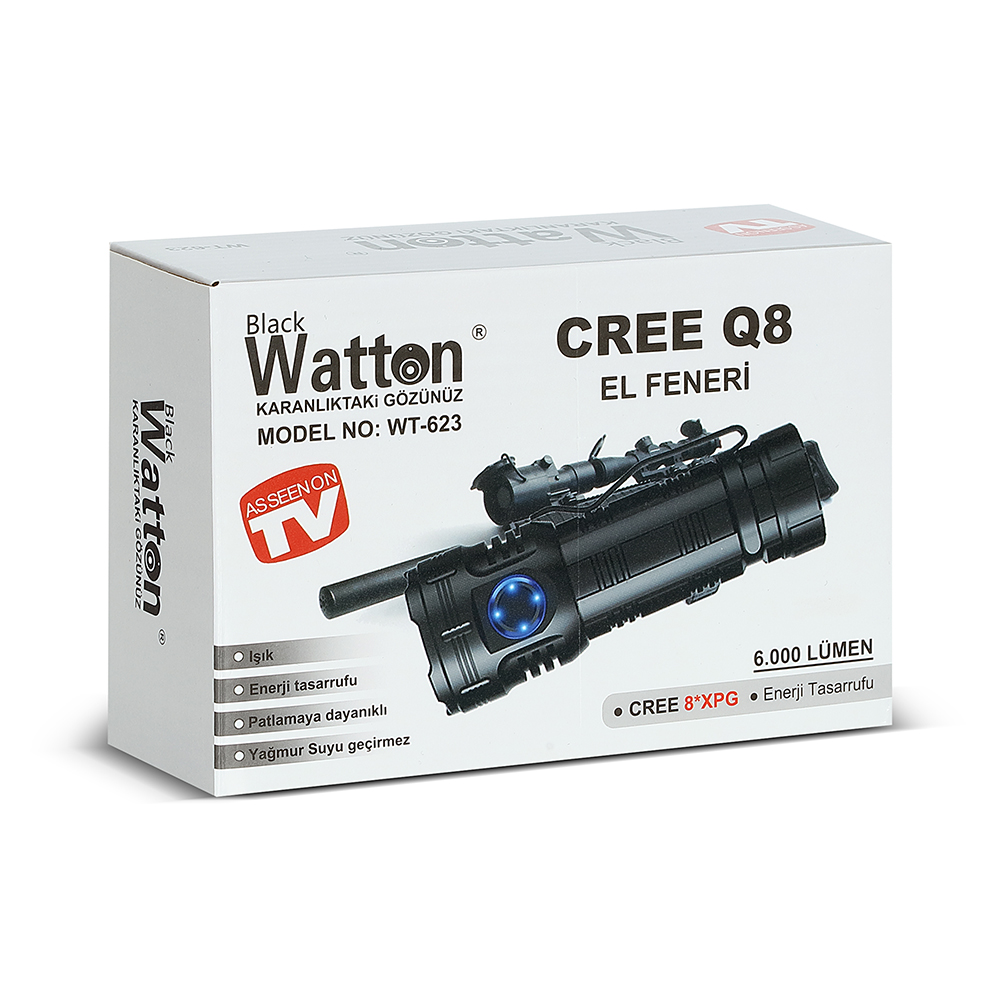 Cree Q8- XQG 8+1 Led Şarjlı WT-623 - Görsel 4