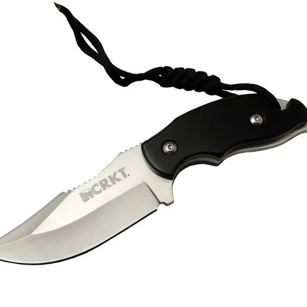 Crkt Civet 2805 WY Tırtıklı Kamp Bıçak 18 cm - Plastik Sap, Kılıflı, İpli