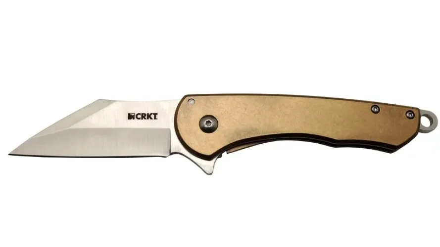 Crkt Jettison 6820 BRW rengi Kamp / Outdoor Çakı 18,5cm - Yarı Otomatik, Kemerlikli, Kutulu