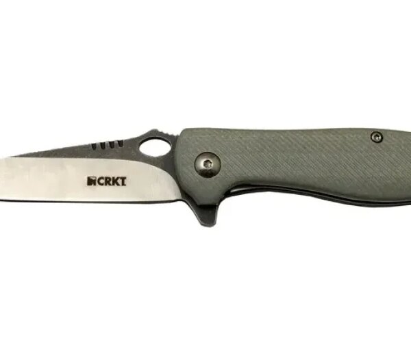 Crkt Lotus 1265 Gri Kamp / Outdoor Çakı 18cm - Yarı Otomatik, Kemerlikli, Kutulu