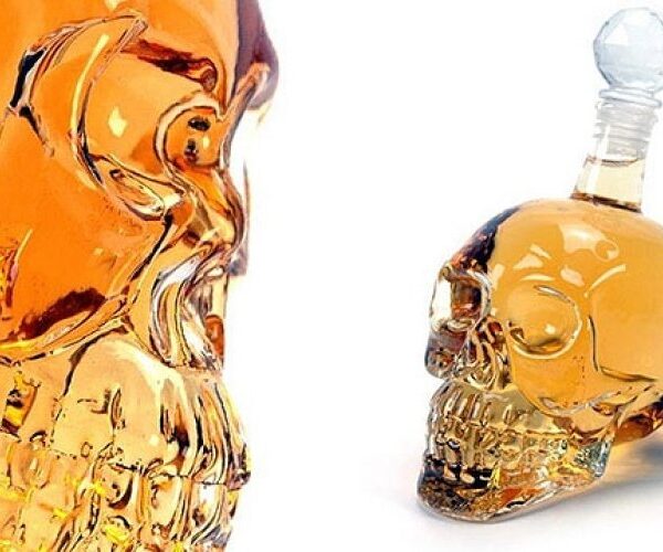 Crystal Head Kuru Kafa Cam Şişe 350 ml