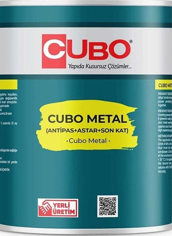 Cubo Metal Pas Boyası Nefti Yeşil 0,75 Litre