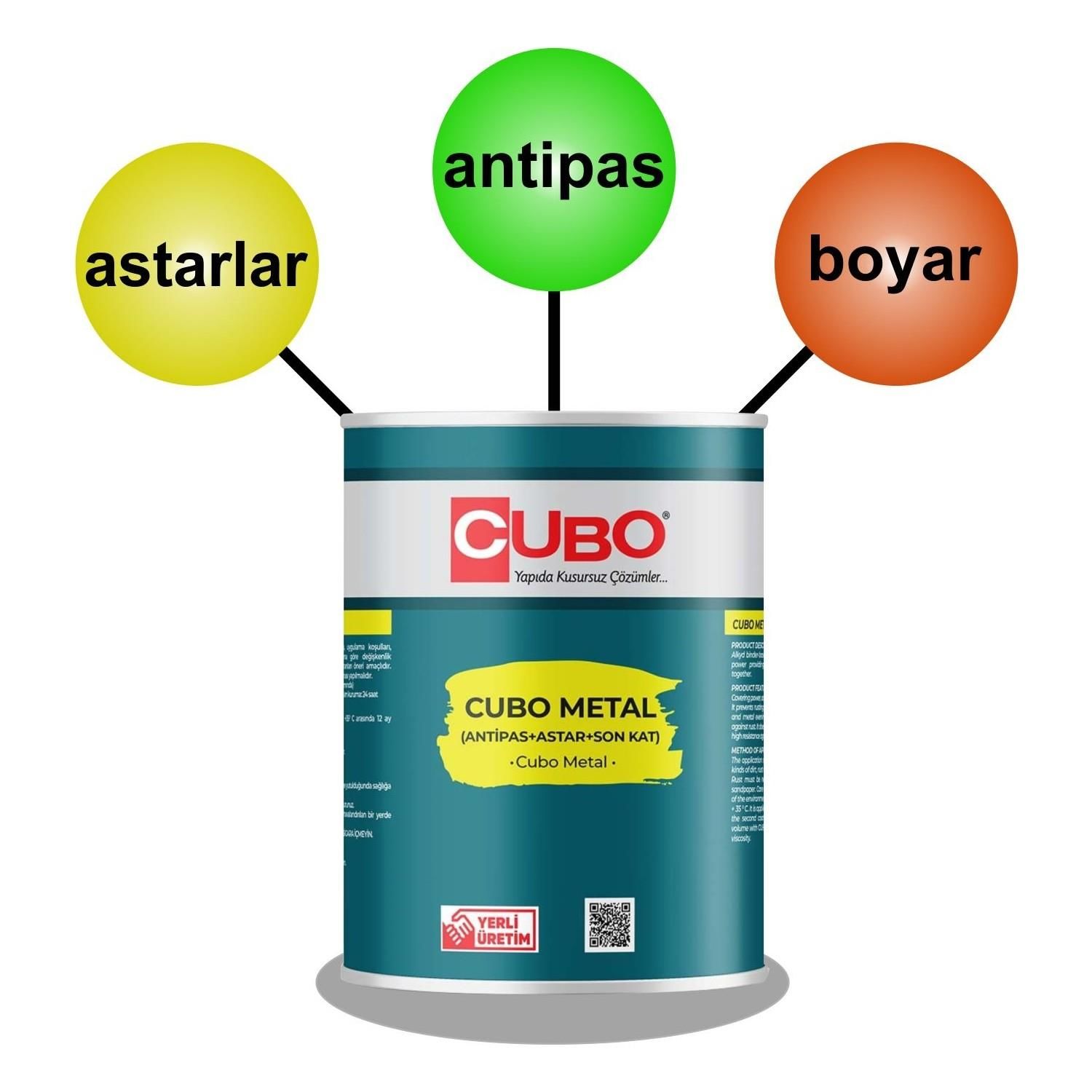 Cubo Metal Pas Boyası Siyah 2,5 Litre - Görsel 2