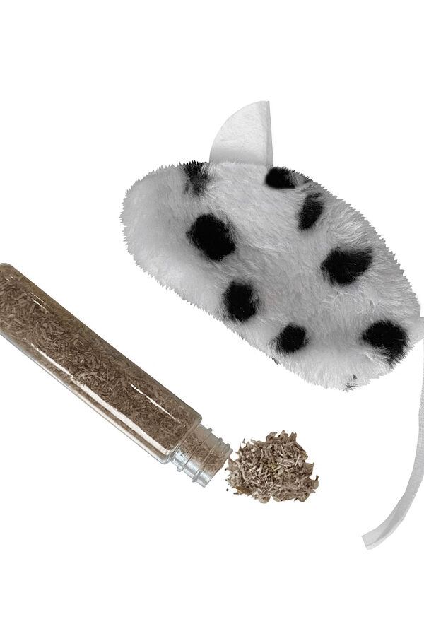 Kedi Oyuncağı Dalmaçya Desenli Peluş Fare 6-10-18 cm