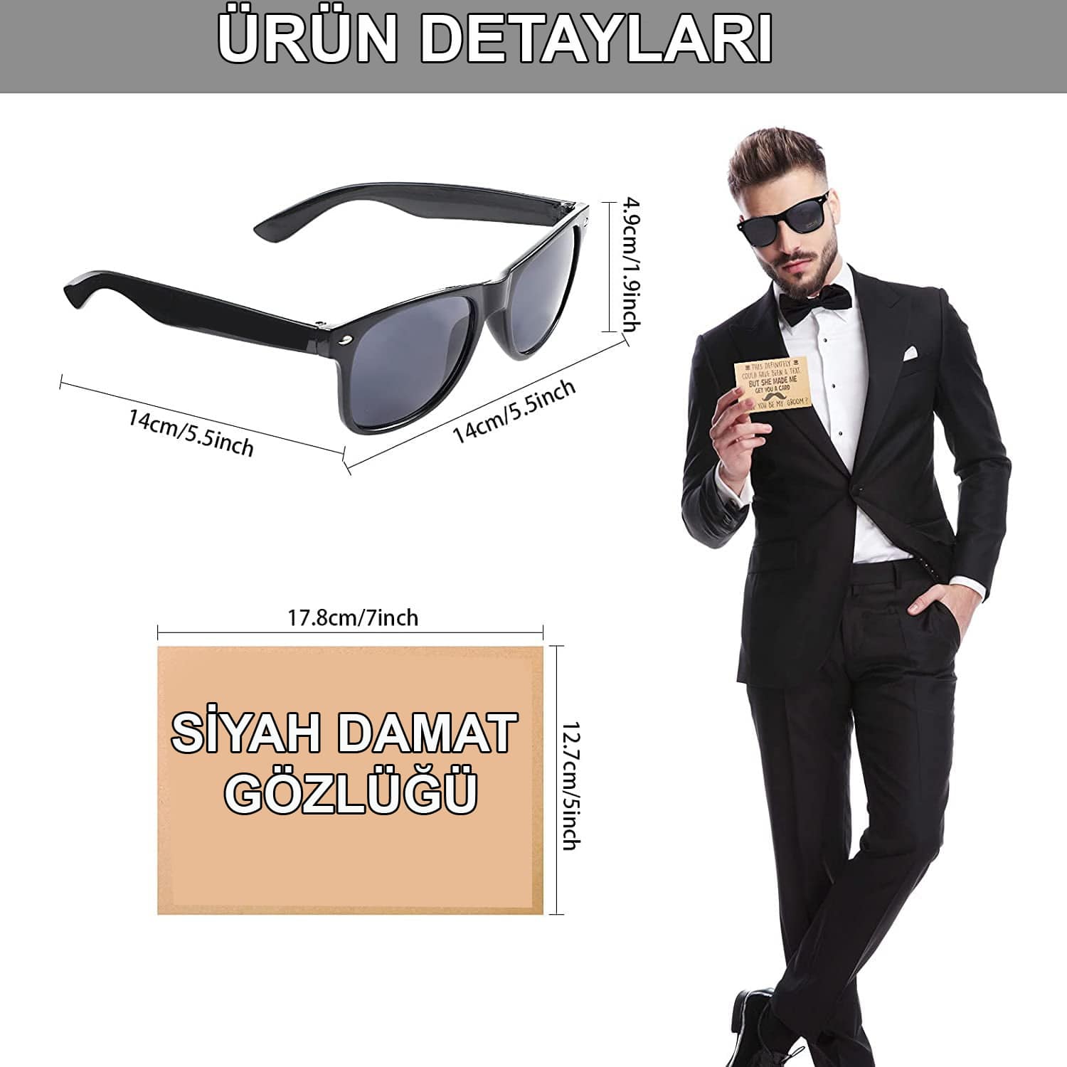 Damat Gözlüğü – Düğün ve Bekarlığa Veda Partisi Aksesuarı - Görsel 3