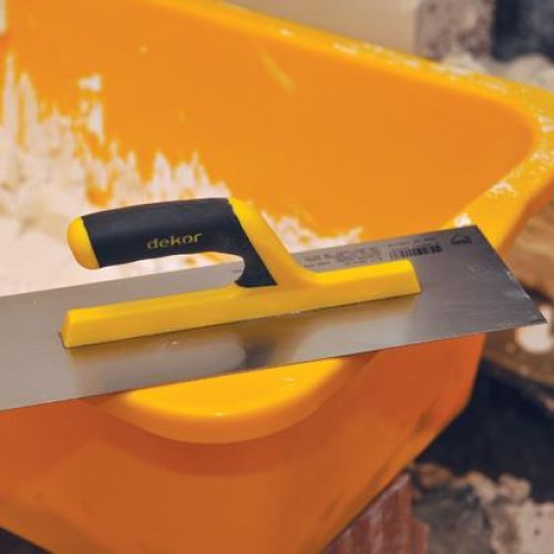 Dekor 091 Alçı Malası Plastik Açık Saplı 30 cm - Görsel 2