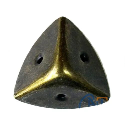 Dekoratif, Kutu, Sık Köşesi - 45x28 mm, Büyük, Antik, 100 Adet